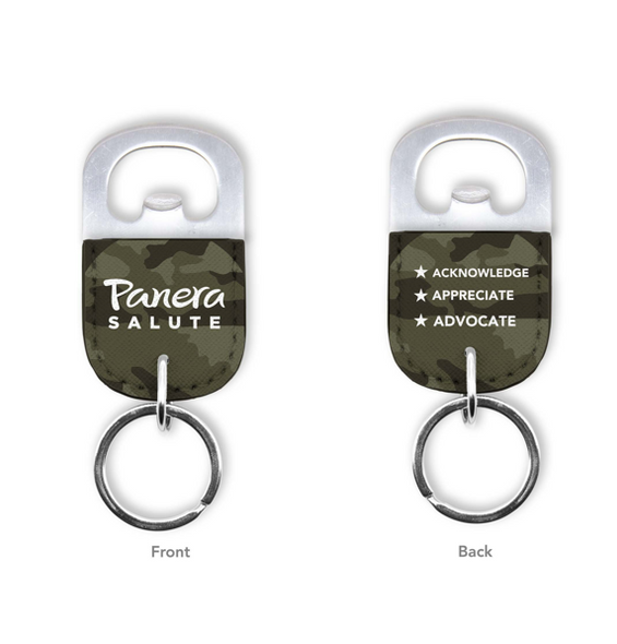 INV-KEYCHAIN-CAMO - Camo Panera Salute Key Chain with Bottle Opener