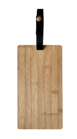 INV-76137 - Bamboo Cutting Board with Leather Strap 