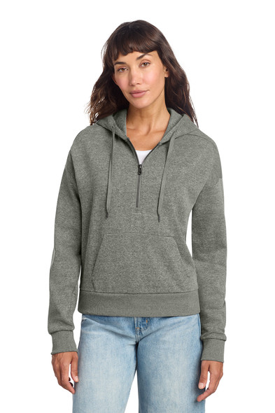 SALE - DT1311 - District Women's Perfect Tri Fleece 1/2 Zip Pullover