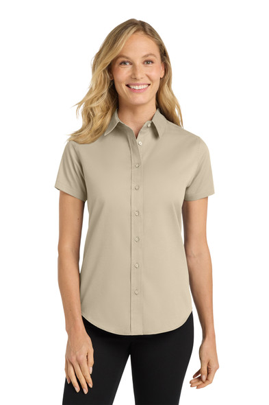 SALE - L508-M - Port Authority Ladies Short Sleeve Easy Care 