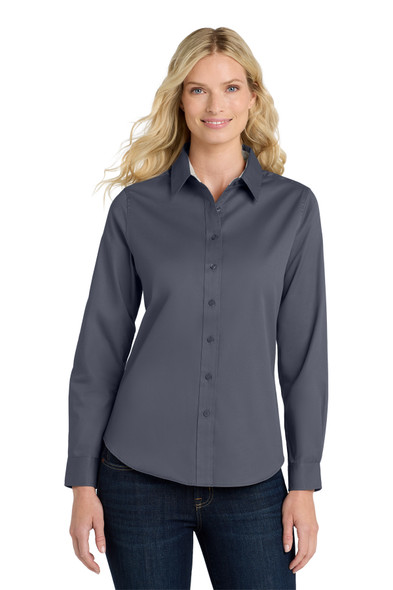 SALE - L608-M - Port Authority Women's Long Sleeve Easy Care Dress Shirt