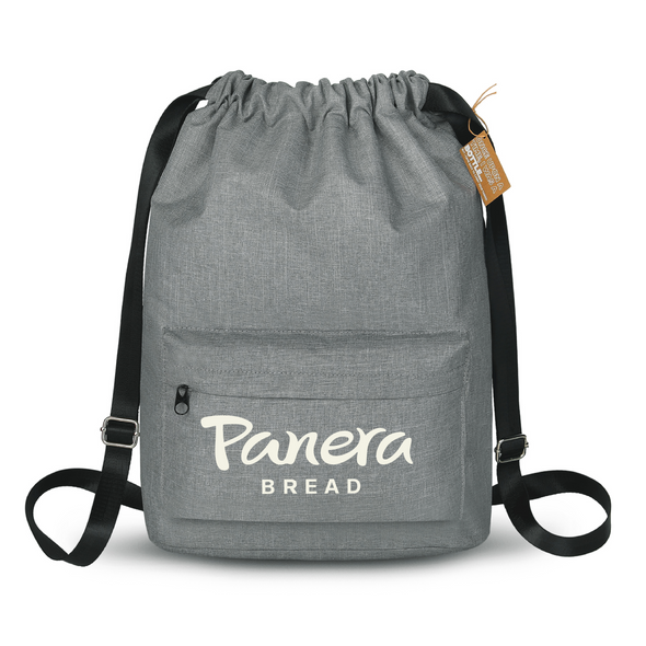 Grey EcoVenture Drawstring Backpack/Bag