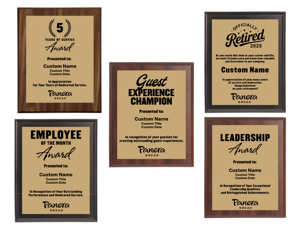 Engraved Award Plaque