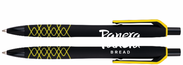 Black/Yellow Spiralina Pen
