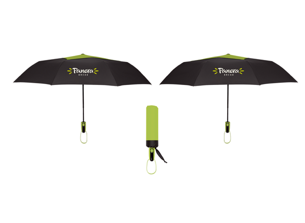 Lime/Black 44" Arc Telescopic Vented Umbrella