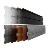 Aluminum Slatwall Panels - Strong Wall - 2 Foot Section