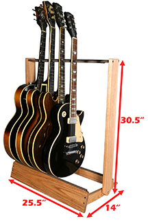  String Swing Guitar Stand, Multi Guitar Rack for Acoustic,  Electric, Bass Guitars, Hand Welded Steel & Oak Hardwood, Padded Guitar  Holders, Guitar Stands Floor - USA Made : Musical Instruments