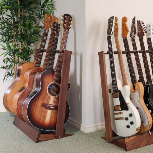 Wooden guitar stand - Handmade in Britain
