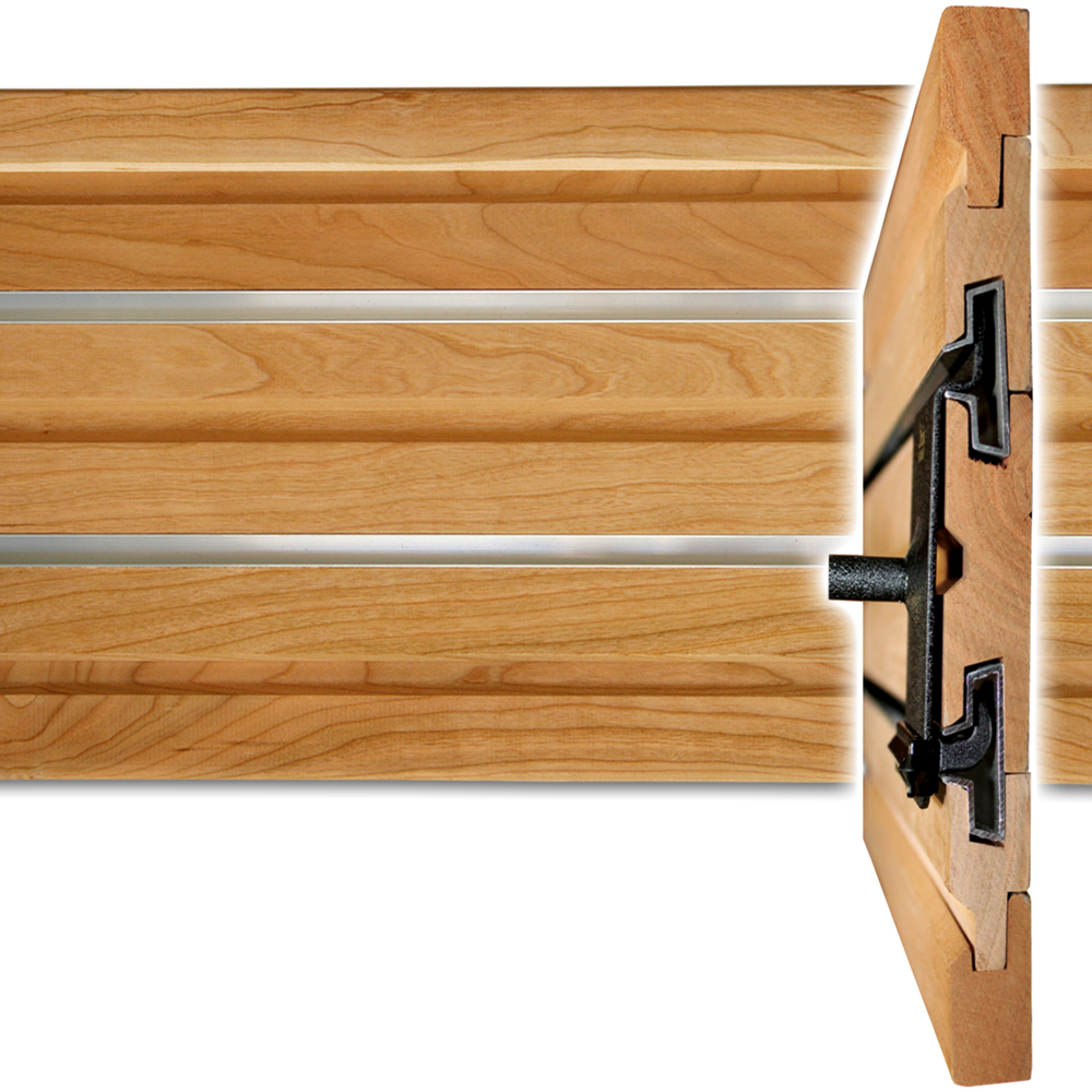 Hardwood Slatwall Rail - String Swing