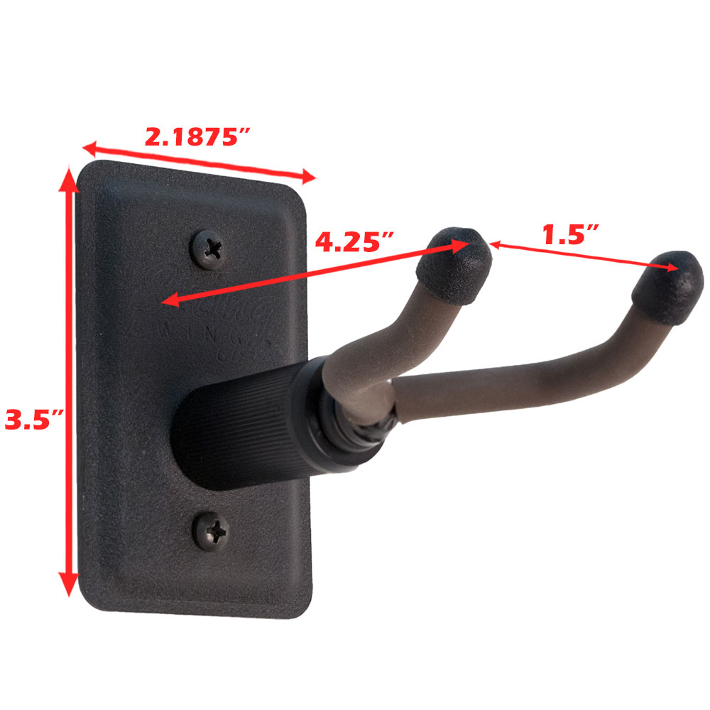white ukulele wall mount