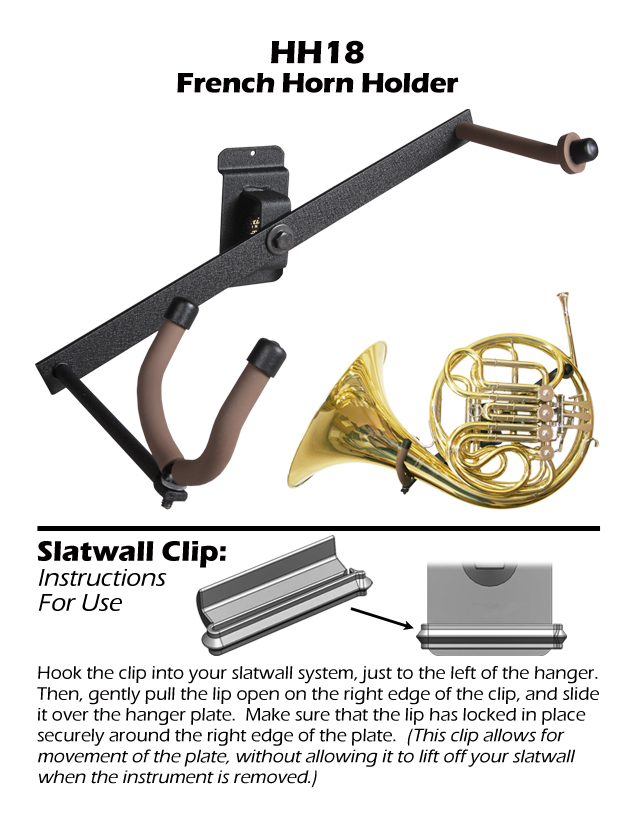French horn sale wall mount