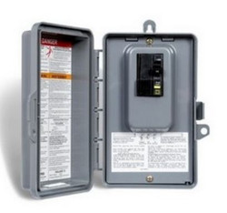 Square D 40 Amp GFCI with panel 70010-40