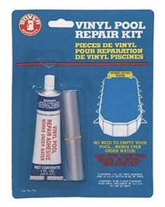 Vinyl Pool Repair Kit 1oz Adhesive 40 sq. in. Vinyl Carded 759BA
