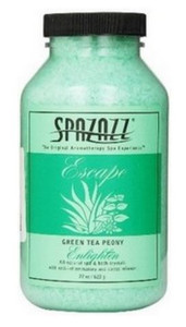 22oz Escape Crystals Green Tea Peony Enlighten Spazazz SPAZ109