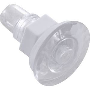 Light Wall Fitting, RD, Mini POL, 1/2"hs, 1"fd, Clear, 00019