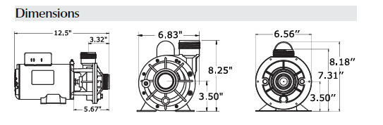 Circ Master Pump Dimensions