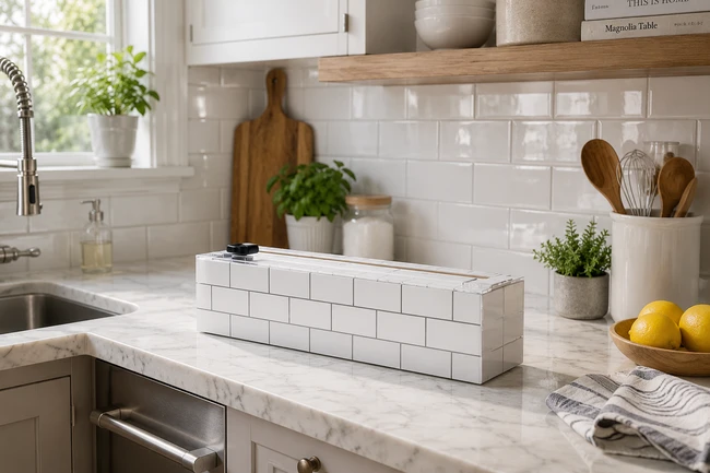 NEW Dispenser Subway Tile Plastic Wrap 9" x 250'