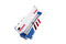 NEW Dispenser Red, White & Blue Foil 12" x 30'