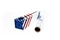 NEW Dispenser Red, White & Blue Foil 12" x 30'