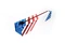 NEW Dispenser Red, White & Blue Foil 12" x 30'