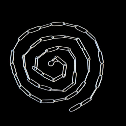 24" Sterling Silver Paperclip Necklace