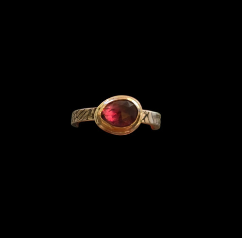 Rhodolyte Ring in 14k gold