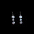 Triple Disc Earrings dual sizes