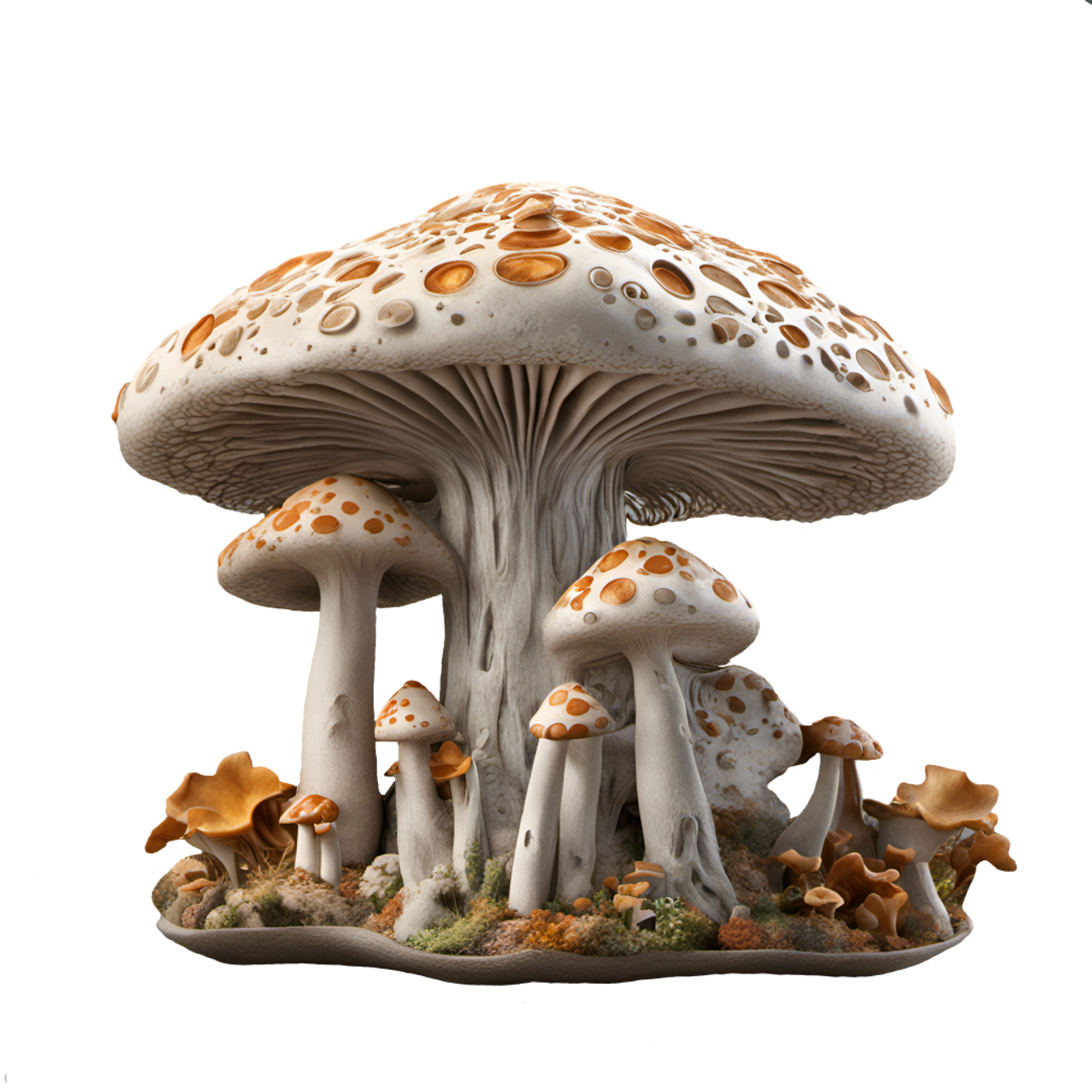 Beige Mushrooms
