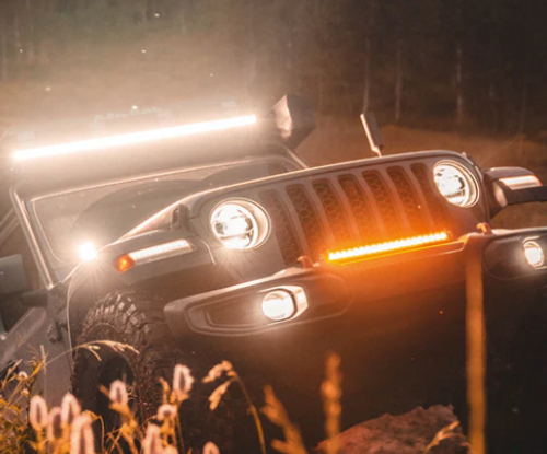 Heretic Jeep Wrangler Rubicon LED Fog Light Kit (2018-2020) - Steel Bumper