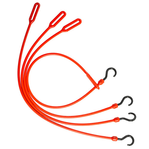 Perfect Bungee - 30" Easy Stretch Loop End Cord - Red - Single