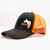 MER Adjustable Mesh Trucker Hat Black & Orange