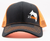 MER Adjustable Mesh Trucker Hat Black & Orange