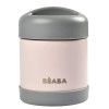 Beaba Stainless steel storage pot 300ml - Dark Mist/Light Pink