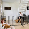 DogSpace Max Multi Expandable Dog Room Divider / Pet Pen, Black (90-350cm)  Room divider Dogs