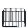 DogSpace Max Multi Expandable Dog Pen Rectangle With Gate, Black (70x102cm)