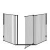DogSpace Rocky L Extra Tall Multi Expandable Pet Gate, Black (90-221cm)