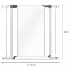 Dreambaby Peek-A-Boo Clear-View Low-Step Gate - Fits Gaps 75cm-81cm