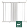 BabyDan Flexi Fit Wood Safety Gate - White
