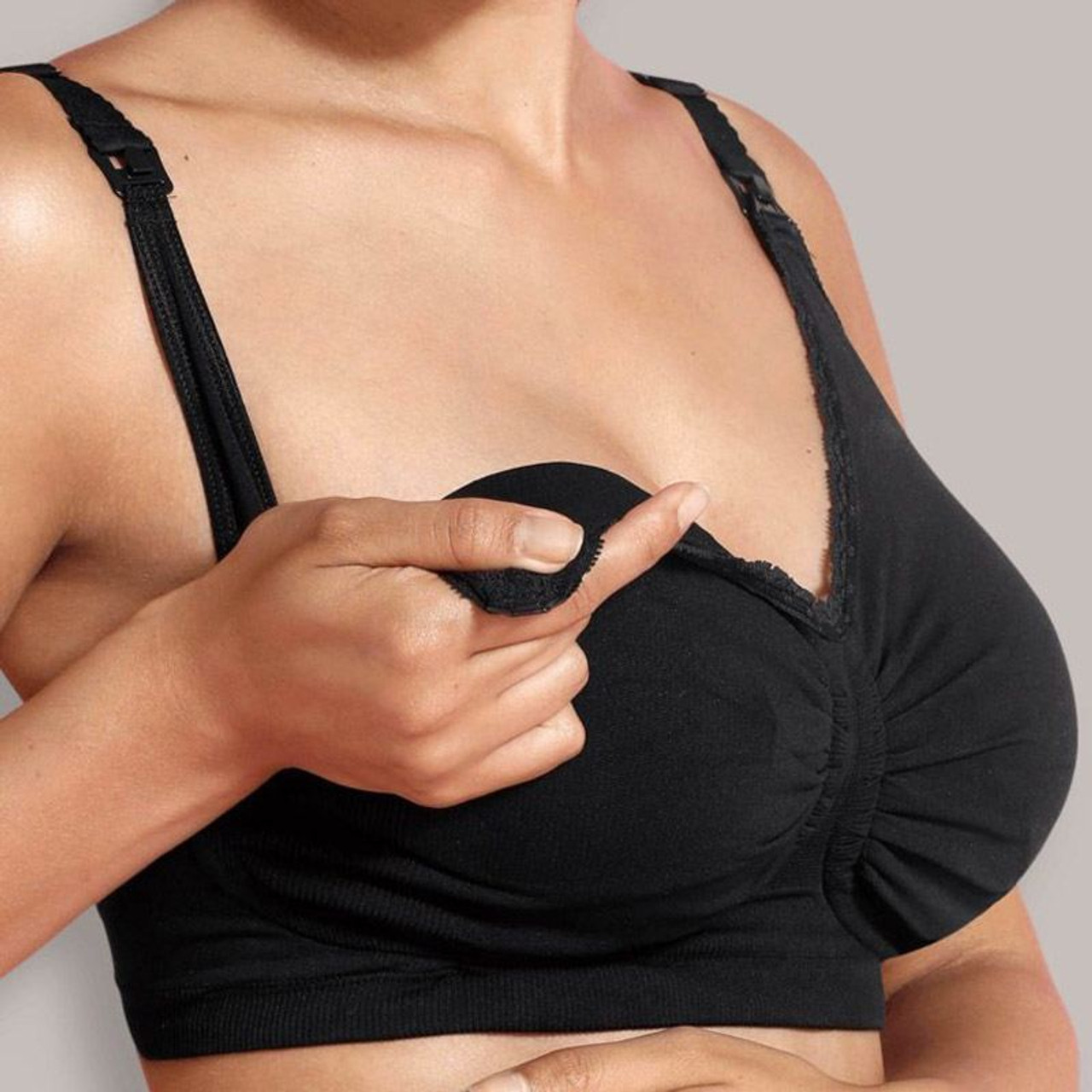 Carriwell Lace Maternity and Nursing Bra, VI Size, Black : Buy Online at  Best Price in KSA - Souq is now : Fashion