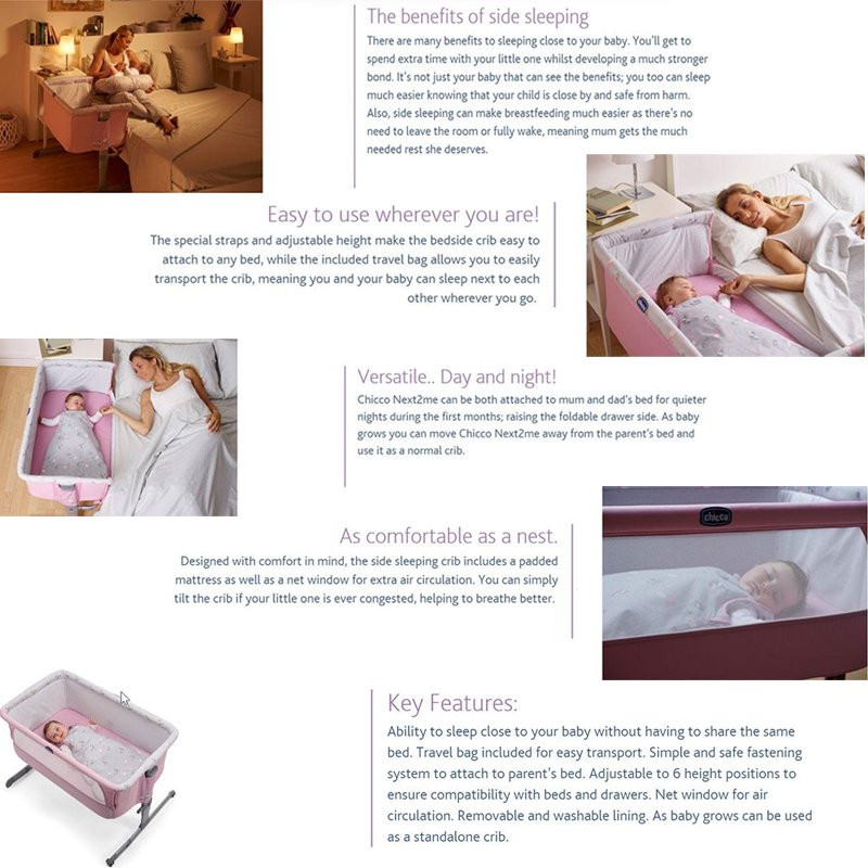 chicco next to me dove grey