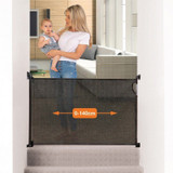 Dreambaby Retractable Stair Gate - Black size