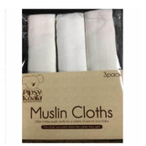 Pipsy Koala Muslin Cloths 3 Pack - White