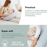 Babymoov B.LOVE Compact Feeding Pillow Mineral Grey  About