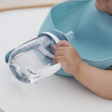 Beaba Set of 2 Silicone Bibs - Light Mist Blue Live