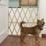 Bettacare Expandable Pet Barrier 60cm - 108cm Natural with dog