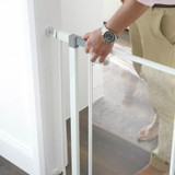 Dreambaby Peek-A-Boo Clear-View Low-Step Gate - Fits Gaps 75cm-81cm