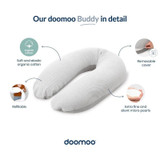 Doomoo Muslin Maternity Pillow - Jersey Green 4