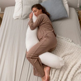 Doomoo Muslin Maternity Pillow - Silver Dots 4