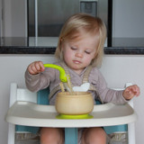 Haakaa Silicone Noodle Spoon Green baby's use