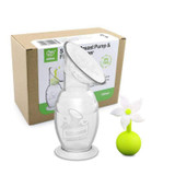 Haakaa 150Ml Silicone Breast Pump & White Flower Stopper Giftset Box